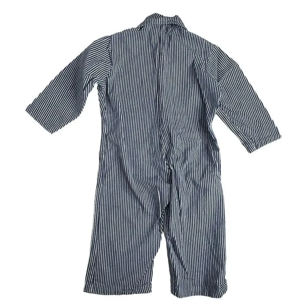 Vintage Stripe Denim Navy Jumpsuit Pella Dutchie Play Tog